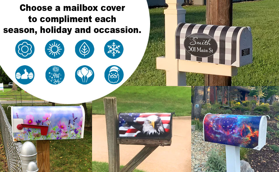 VWAQ Christian Mailbox Covers Religious Home Decor MBM53 (20.5" H X 18.25