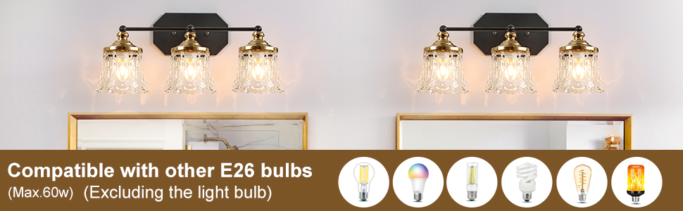 3 Light Bathroom Vanity Light