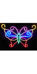 光る蝶 蝶々イルミネーションオブジェ！3Dバタフライオブジェ