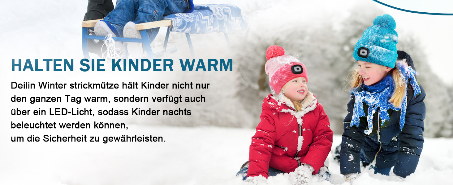 Mütze mit Taschenlampe