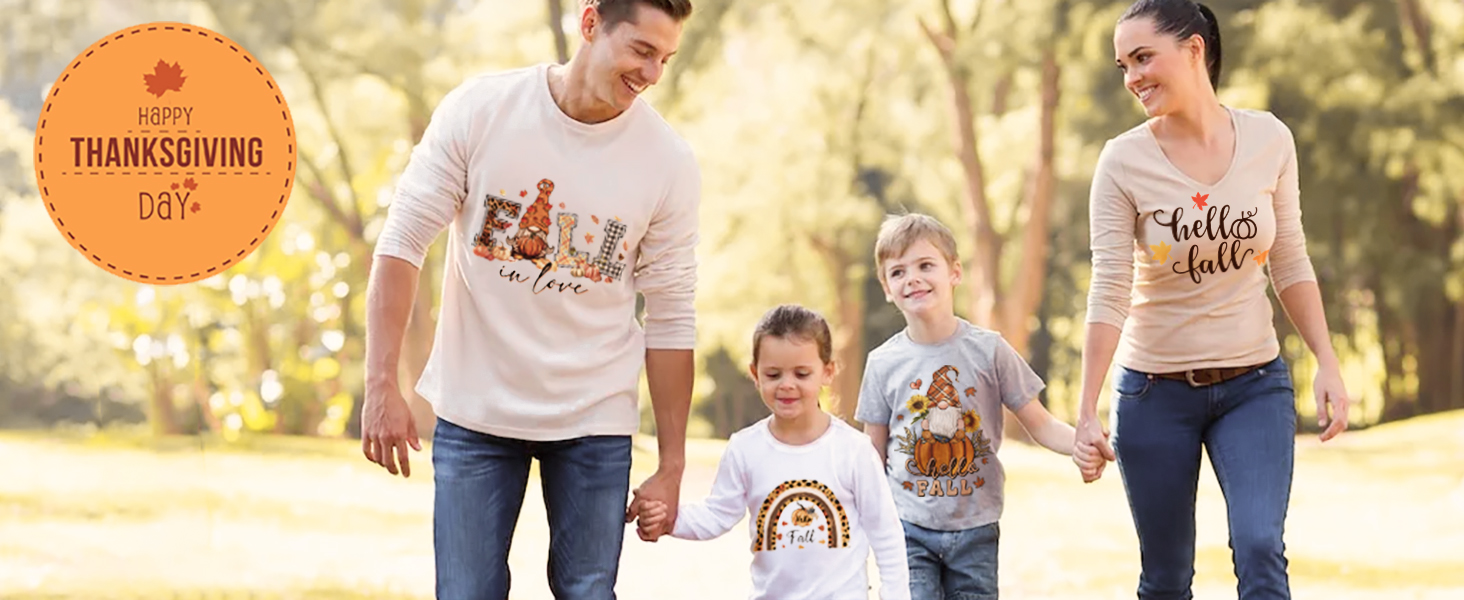 12 Sheets Fall Iron on Transfers for TShirts, DTF