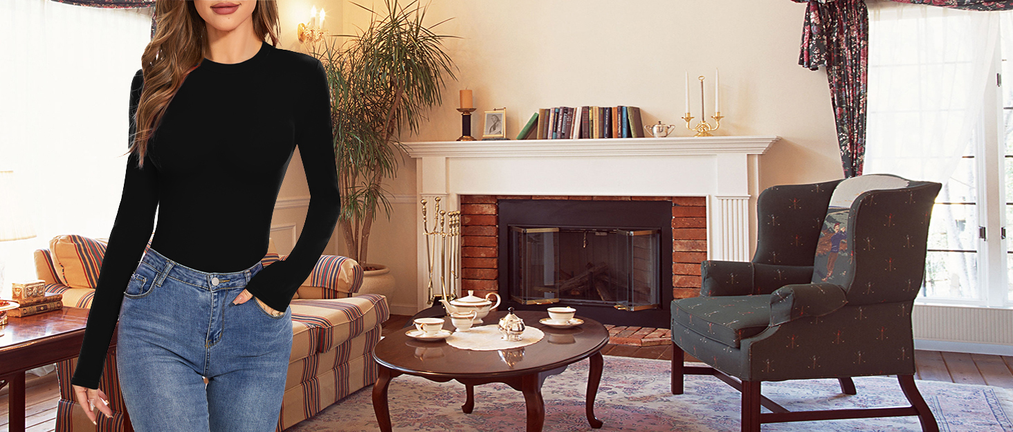 Urvicor Womens Long Sleeve T Shirt