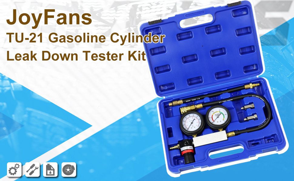 JoyFans Cylinder Leak Down Tester Kit, Tu21 Small Engine Combustion Leakdown