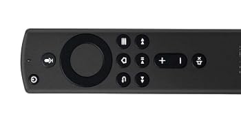 a black remote control with four buttons.