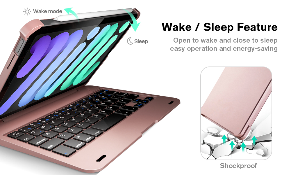 iPad Mini 6 Case with Keyboard 8.3inch 6th Generation 2021