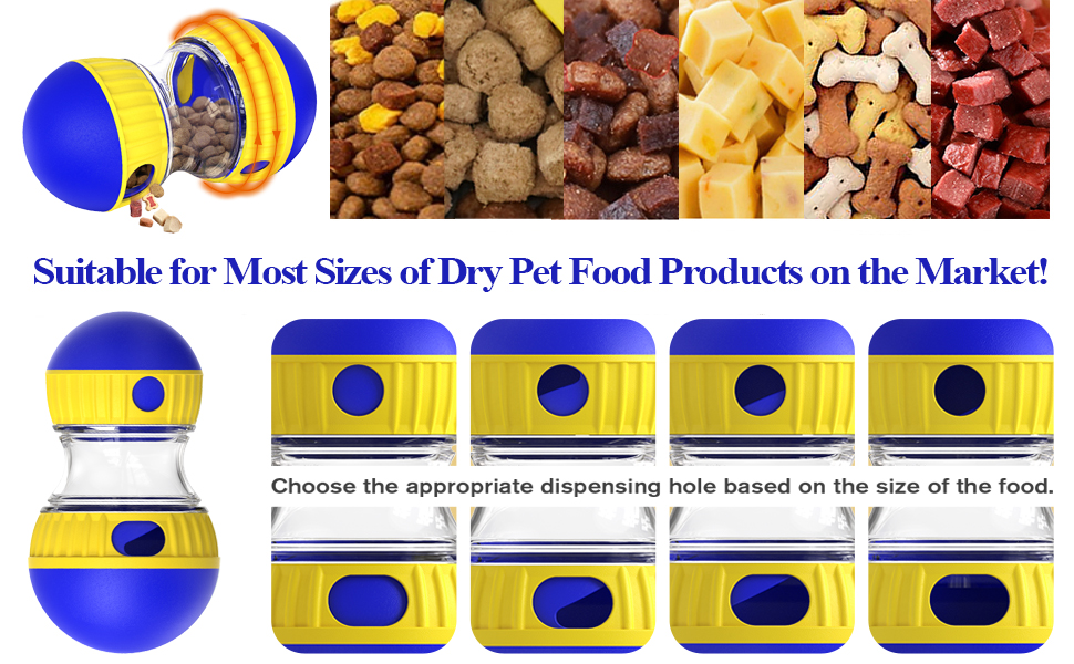 dog food dispenser feeder rolling ball