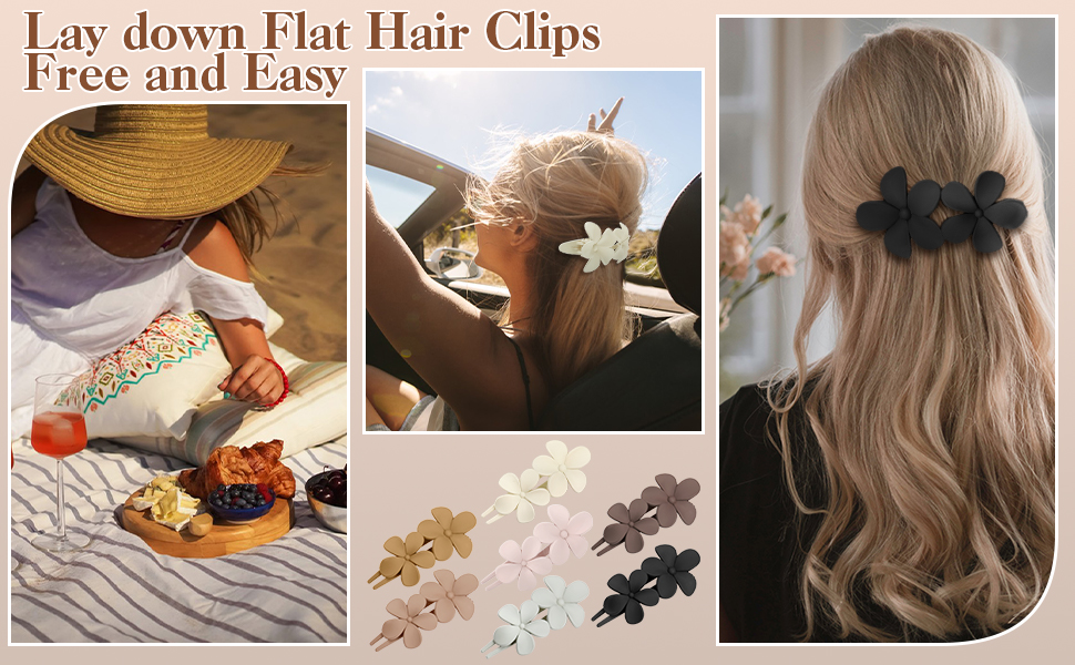 flower hair clips