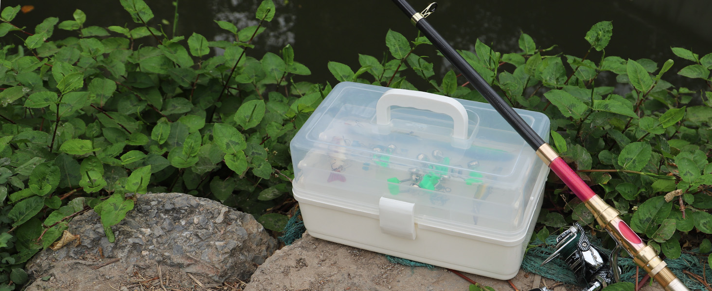 Facikono Craft Art Box Tackle Box Organizers Sewing Box 3