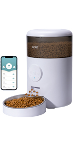 Amazon | WOPET 自動給餌器 猫 犬 給餌器 猫 餌やり 自動 IOS