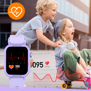 kids watch for girls with heart rate monitor