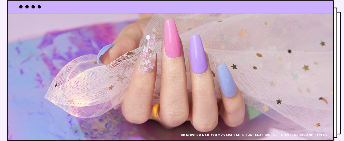 Modelones 4 Colors Dip Powder Nail Starter Kit, Spring