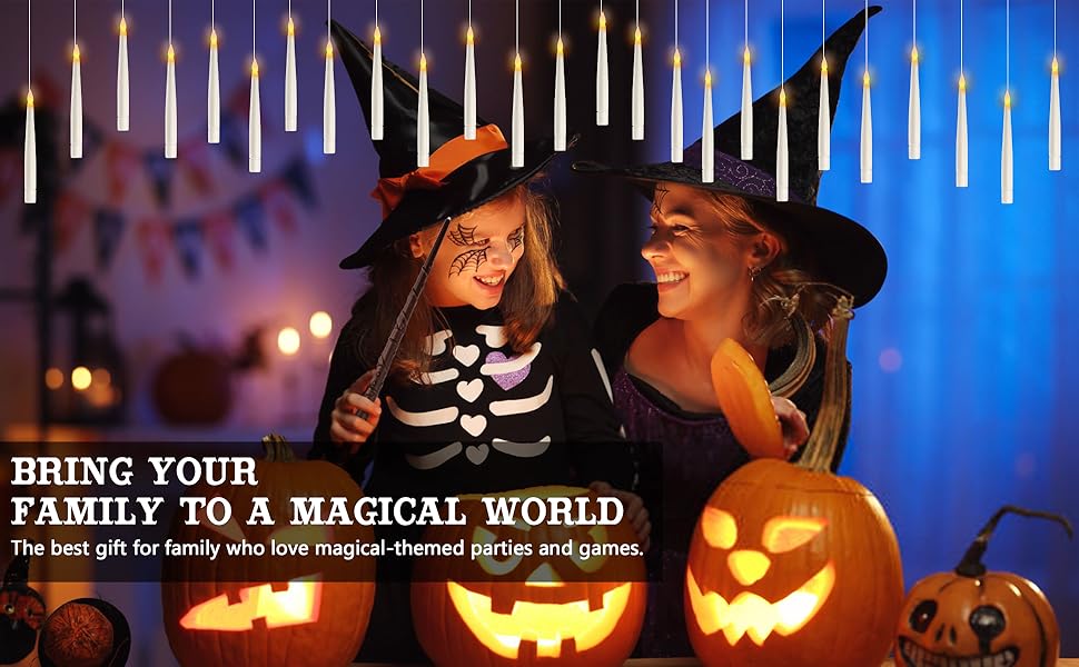 harry potter candles floating