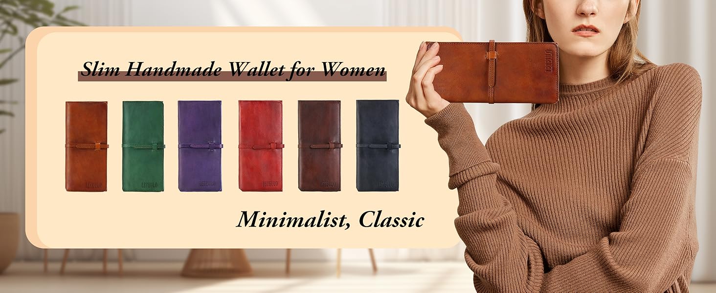 women leather wallet