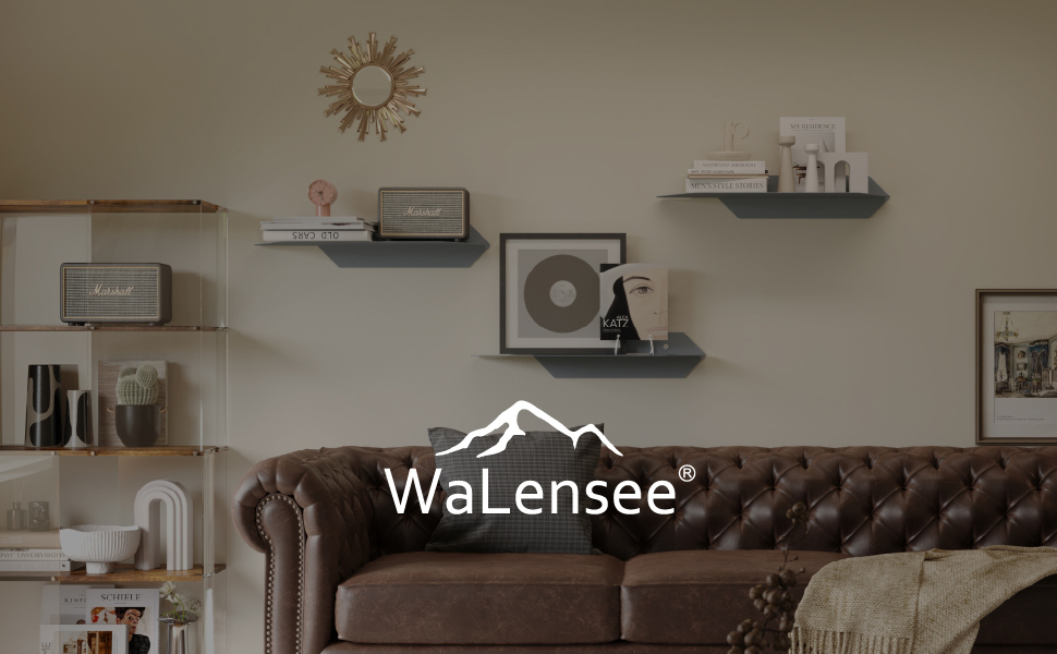 Amazon|Walensee ウォールシェルフ グレー金属製壁掛け棚 3個セット Amazon|Walensee ウォールシェルフ グレー金属製壁掛け棚 3個セット