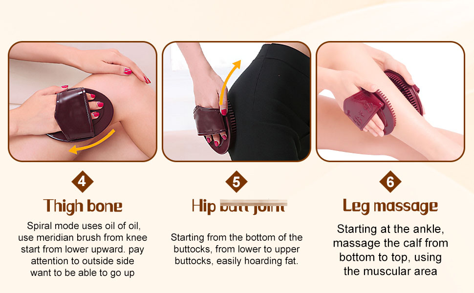 Meridian Massage Brush, Full Body Relaxation Meridian Massage Brush