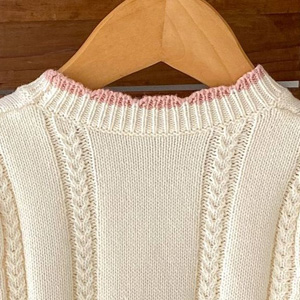 HOOLCHEAN Baby Girls Cotton Small Floral Embroidery Cardigan Sweater