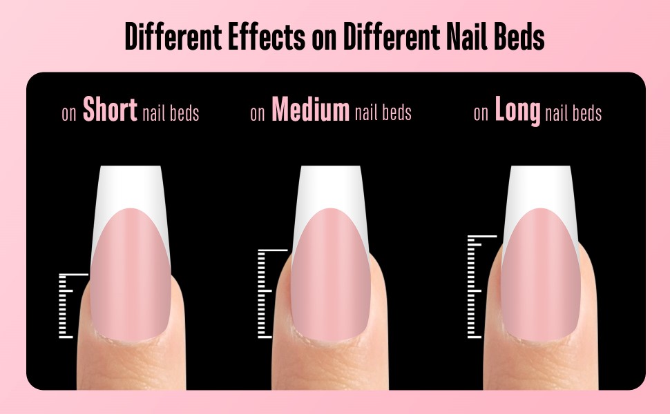 Different effects on different nail beds