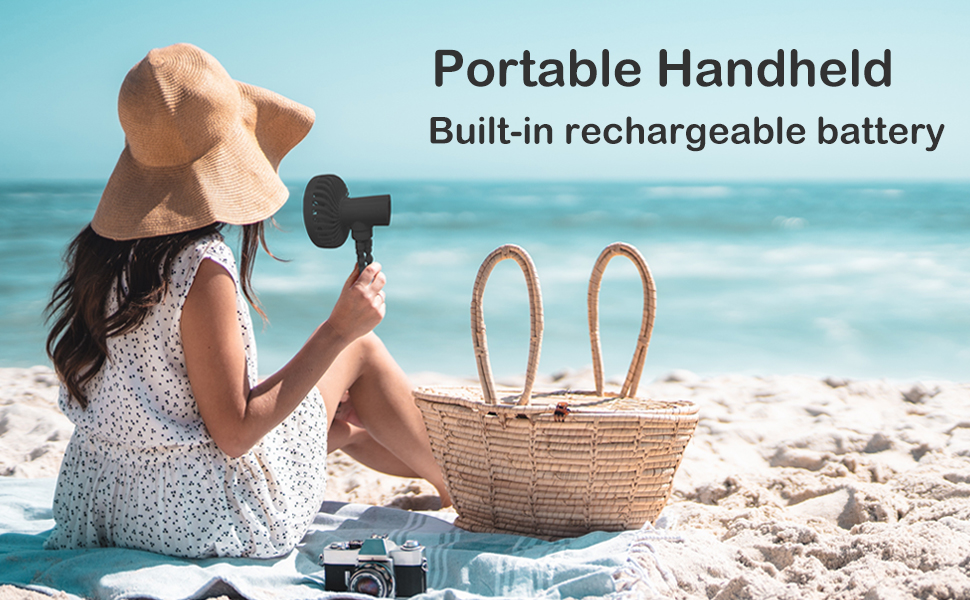 portable handheld fan