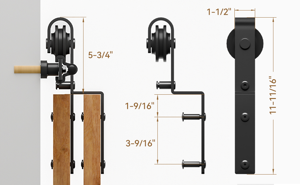 sliding bypass double barn door hardware