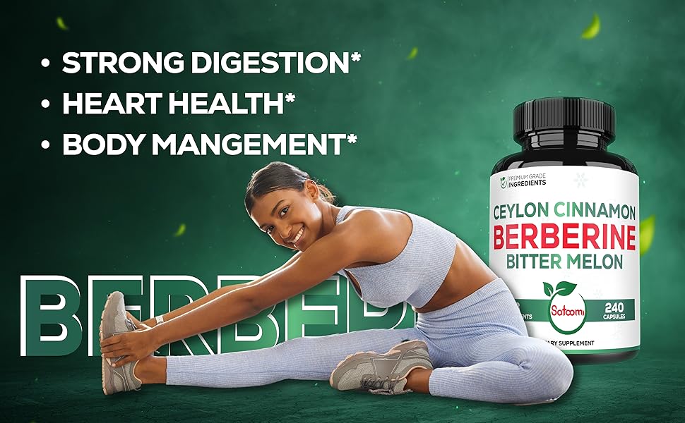 S89.1 Satoomi - Berberine - 1500 mg -240 caps