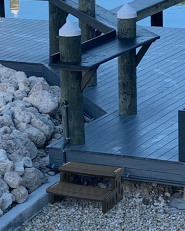 hot tub steps outdoor