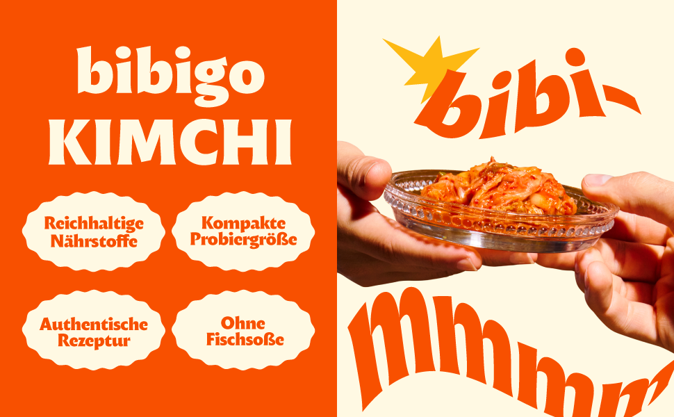 Bibigo Kimchi Cut Fermented Cabbage from Korea No Fish Sauce and