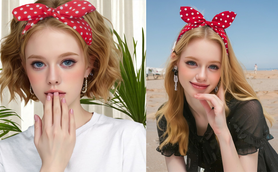 red bow headband 