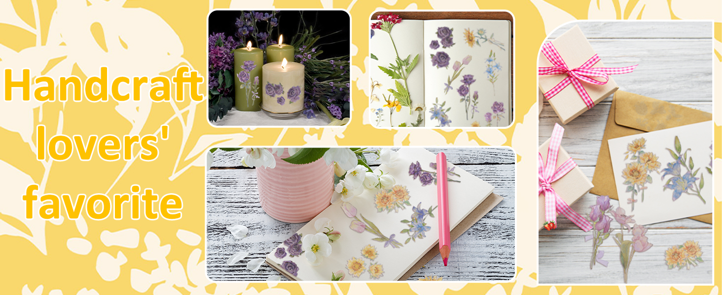 Vintage Floral Scrapbooking Stickers for Journaling 40