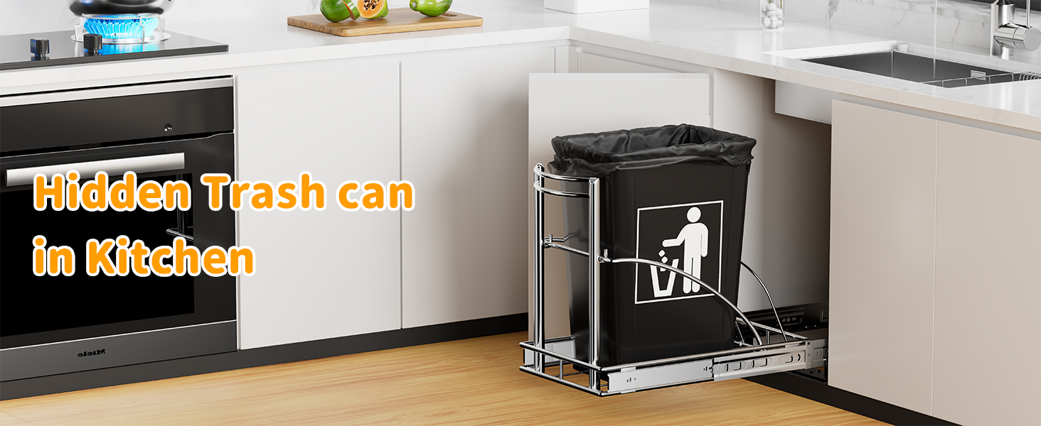 pull out trash can