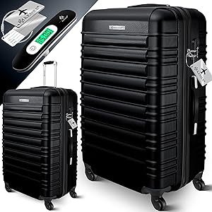 Kessler Großer Reisekoffer Schwarz | Hartschalen-Koffer + Kofferwaage + Gepäckanhänger F873d092 1124 46e3 8020 91ba26547b91. CR0,0,3000,3000 PT0 SX300 V1