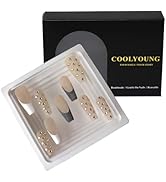 Homemade Press On Nails Medium Press On Nails 3D Design Coffin Nails Press On Nails French Tip Sp...
