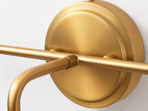 3 gold vanity light