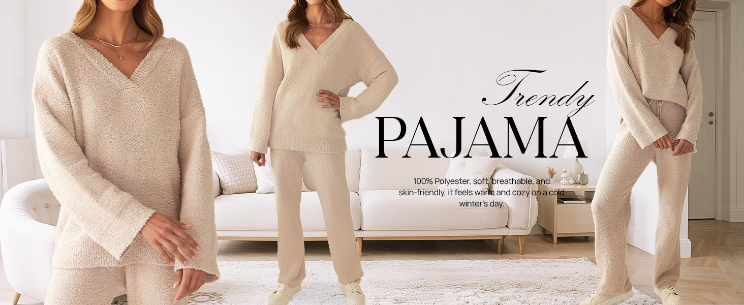 fuzzy pajama sets