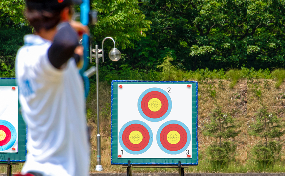 三靶心打靶纸场景图970*600