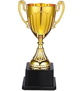 Ciieeo Gold Award Trophy Small Trophy Cup with Base 7.47Inch Plastic Trophies for Competitions an...