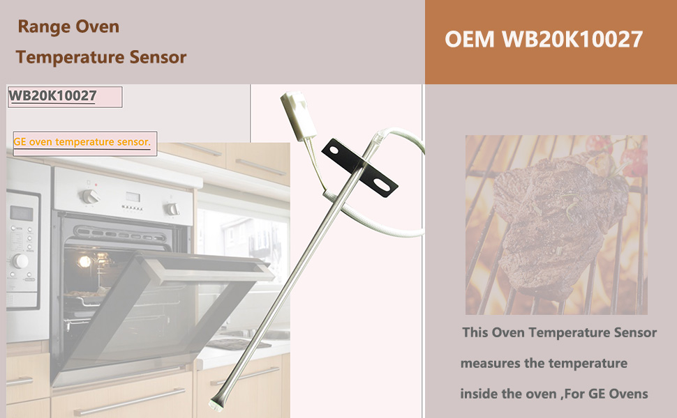 OEM WB20K10027 Range Oven Temperature Sensor for GE