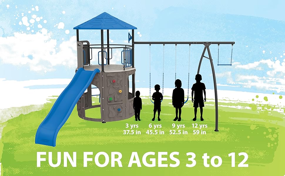 Lifetime Adventure Tower Swing Set Playset Toys & Games