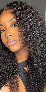 kinky curly wig human hair