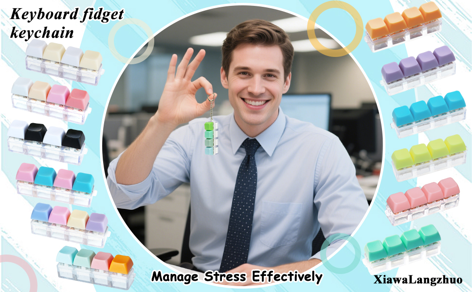 Keyboard Fidget Toy Front View