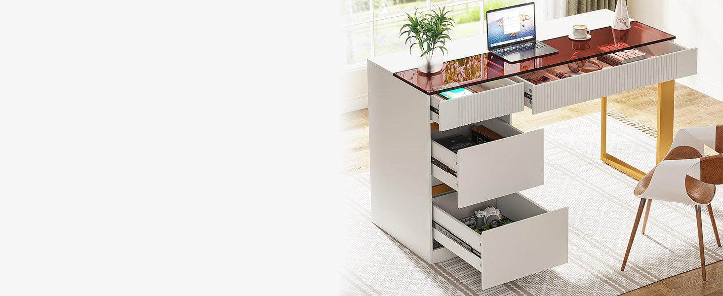 office desk with drawers