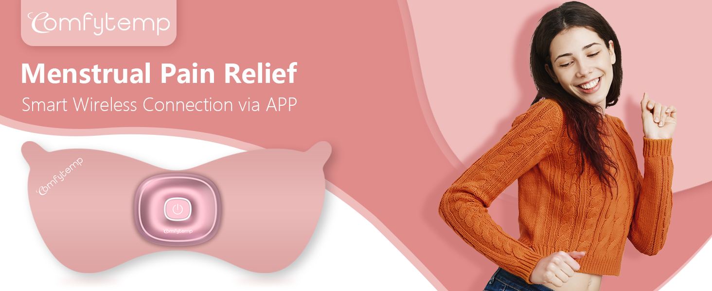Comfytemp Menstrual Pain Relief Device with APP, Wireless