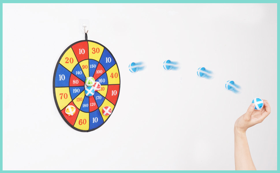 sticky balls dart board