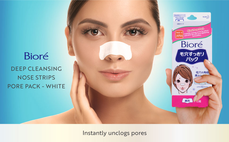 Biore Nose Strips Pore Pack White Amazon.in Beauty