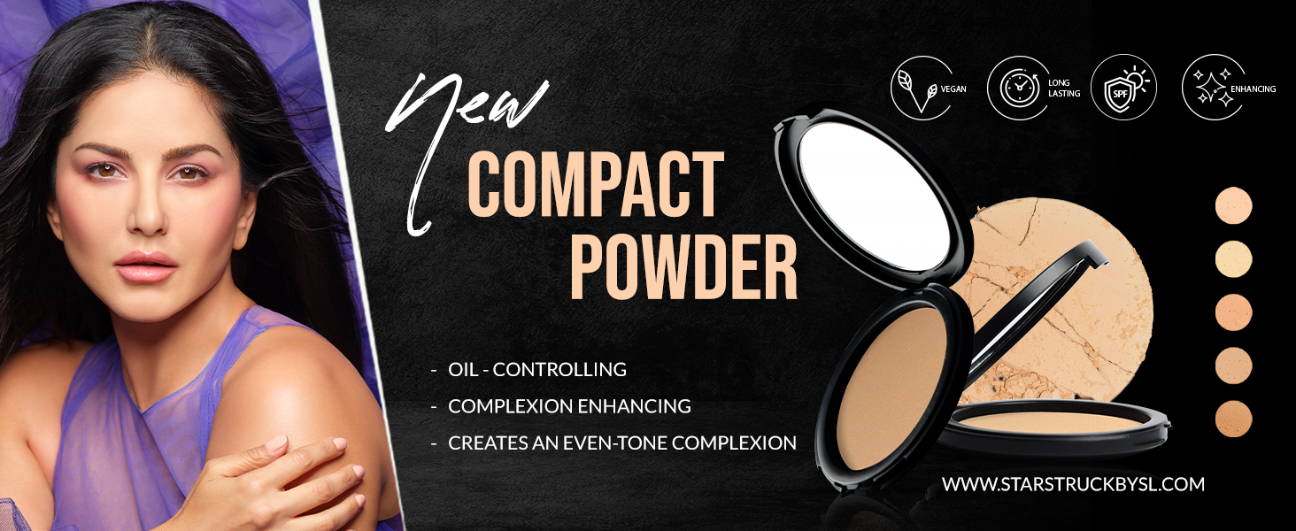 Buy STARSTRUCK BY SUNNY LEONE Matte Finish Compact Powder For Oily Skin