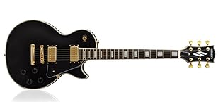 Amazon | BUSKER'S BLC300 BK レスポールカスタム ブラック 黒 エレキ