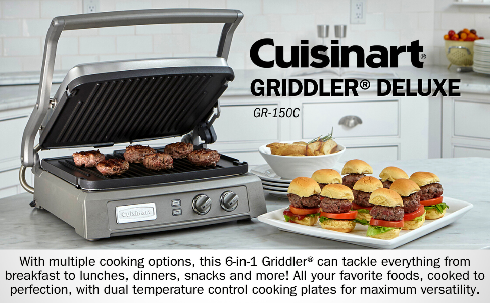 Cuisinart GR150C Griddler Deluxe, Silver Amazon.ca Home