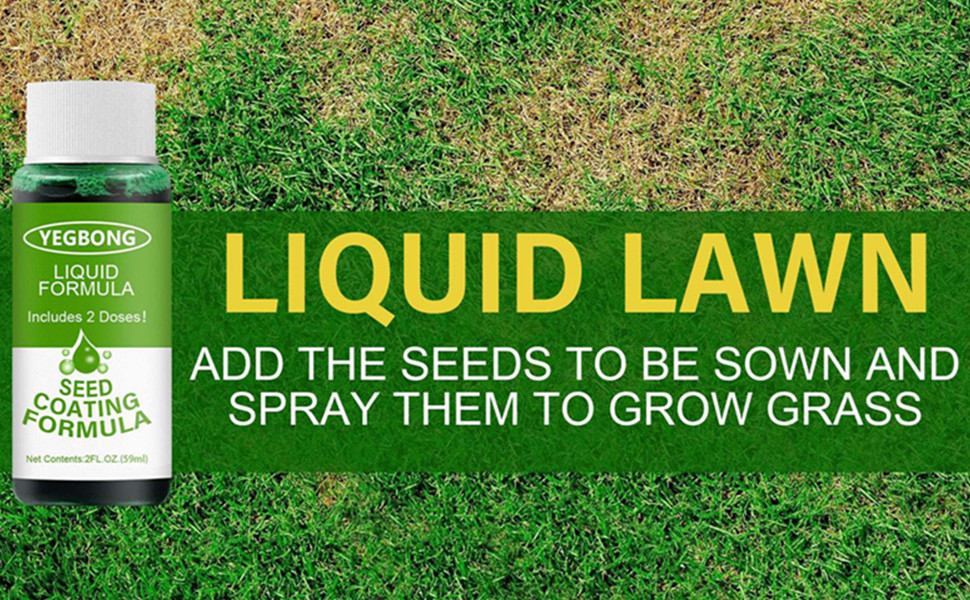 Liquid Seeding Grass Lawn Green Spray Garden Lawn Liquid