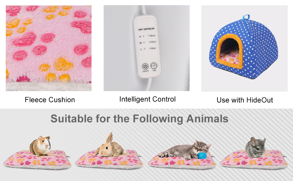 YKD Pet Heating Pam, Electric Heating Pad for Cats and