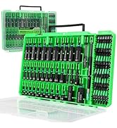 74-Piece Magnetic Nut Driver Set for Impact Drill Metric & SAE, Impact Socket Adapter, Power Bits...
