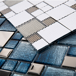 Blue/Silver mirror glass mosaic tile for kitchen bathroom backsplash shower wall subway glass tile